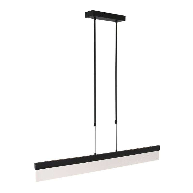 Morison 1 - Light LED Kitchen Island Pendant, Black