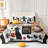 3 Piece 90"x90" Halloween Quilt Set Bedspread Set, Halloween Themed Reversible Bedding Set-103708050-103549205