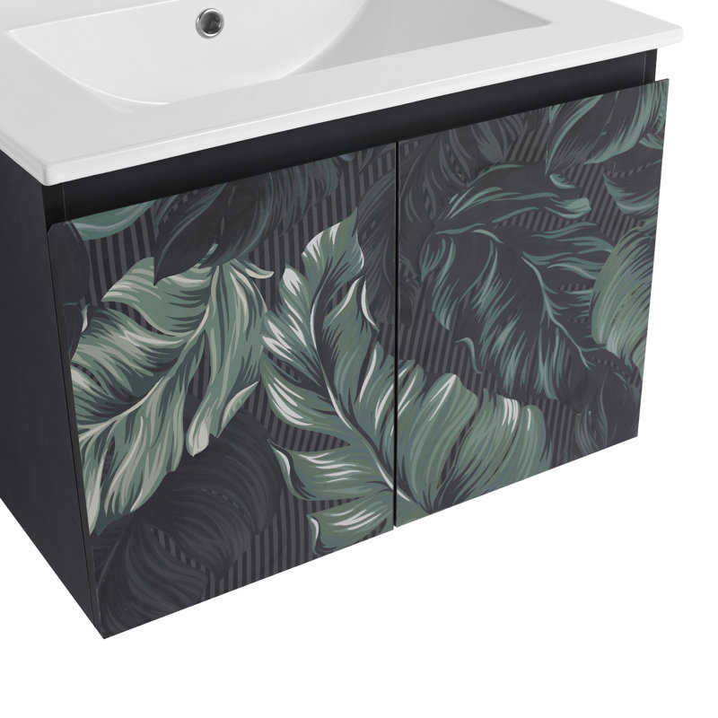 Belteau 24-Inch Floating Wall-Mounted Bathroom Vanity