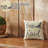 Buzzy Bees Geometric Cotton Reversible Throw Pillow