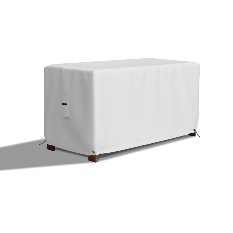 Couvercle de boîte de terrasse rectangulaire robuste et imperméable pour repose-pieds extérieur, H 24 po x l 44 po x P 28 po