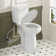 Elongated Two piece Toilet With Extra Tall Bowl, Powerful 1.28GPF Single Flush, Toilets For Seniors & Disabled
