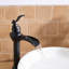 Robinet de vasque de salle de bain à cascade avec ensemble de drain Robinets de lavabo de salle de bain à poignée simple, robinets de mélangeur à un trou en laiton massif avec valve