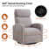 Deaja 28" Upholstered Swivel Rocker Nursery Chair with High Back (Set of 2)