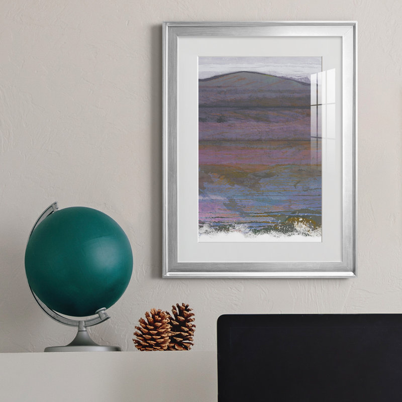 Majestic Mountains I - peinture encadrée, Argent, H 22,5 po x l 30,5 po x P 1,5 po