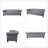 Deaneen 83.85'' Faux Leather Rolled Arms Chesterfield Sofa-1017089775