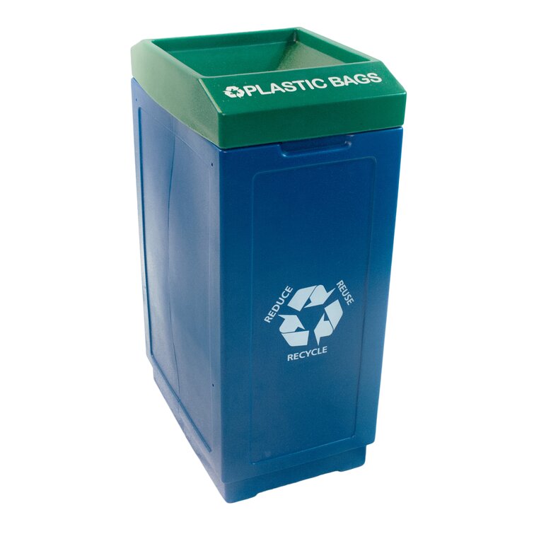 36L/9.51Gallon Rectangular Kitchen Trash Can with Wheels