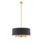 Lustre 5 lumières à abat-jour tambour-1086650872-1086650873