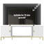 Meuble télé 70 po avec rangement, tablettes ouvertes et foyer électrique au design moderne pour le salon (blanc)-1586572097