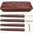 Brown Button-Top Piano Bench With Storage,13.8"X19"