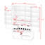 Garde-manger autoportant en bois Glenston avec tablettes de porte, tiroirs de rangement et supports à vin-230546867