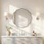 Contemporary Round Wavy Mirror Circle Bathroom Vanity Mirror | Stainless Steel Frame-1848761133-1852264004