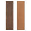 Panneaux muraux décoratifs en bois aggloméré à lattes en noyer de 0,47 po x 1 pi x 4 pi (ensemble de 2)-126112792