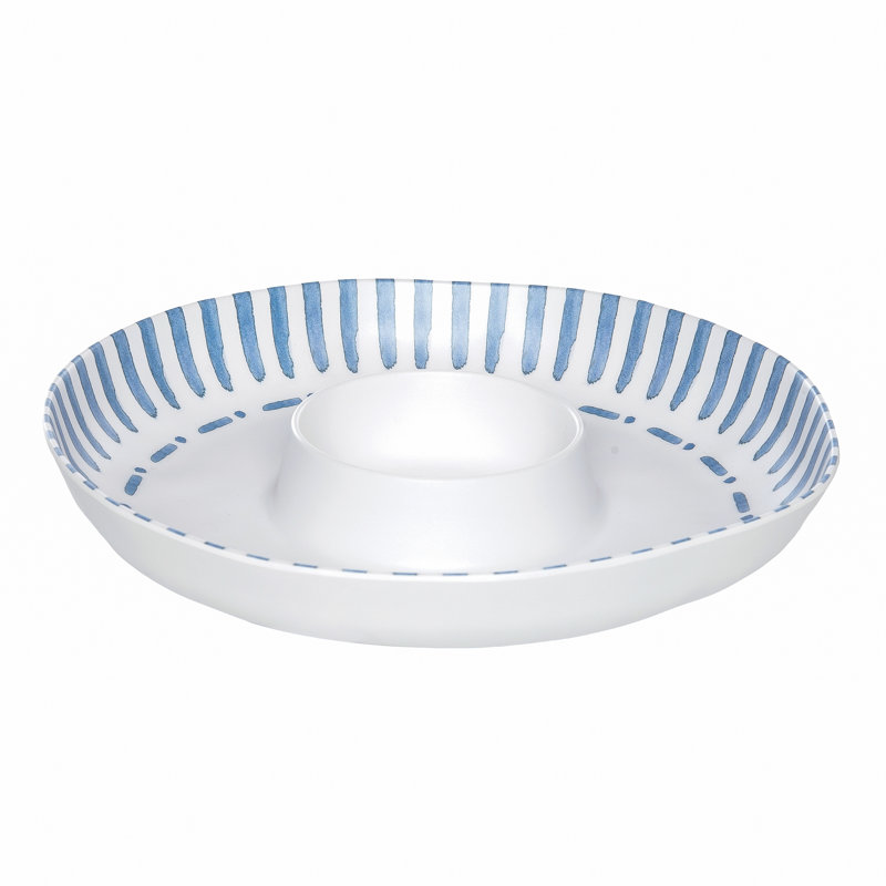 Maren Melamine Chip & Dip Server