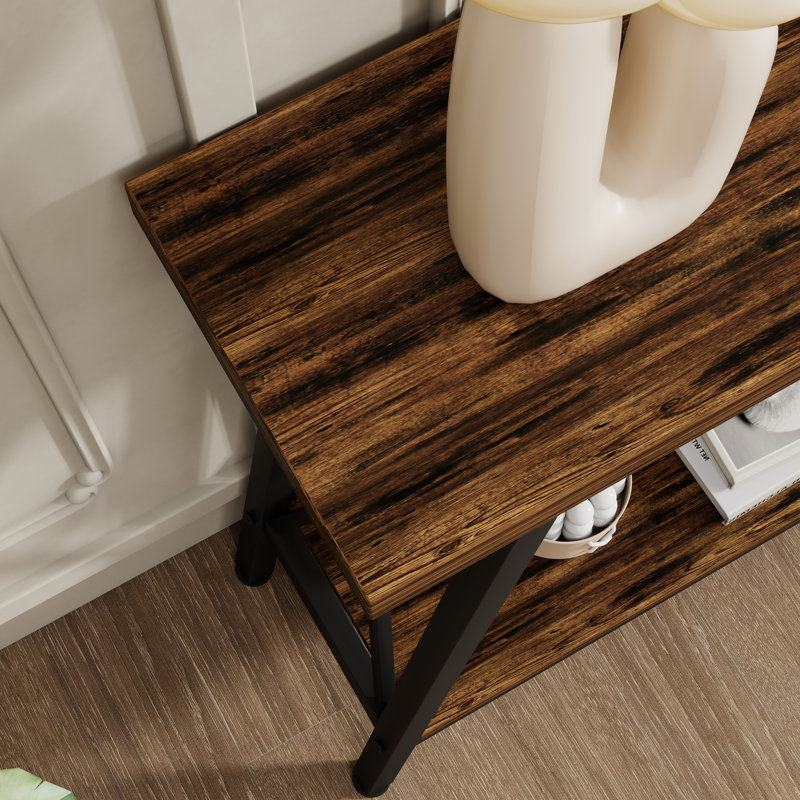 Extra Long Console Entryway Table,Sofa Table, Brown