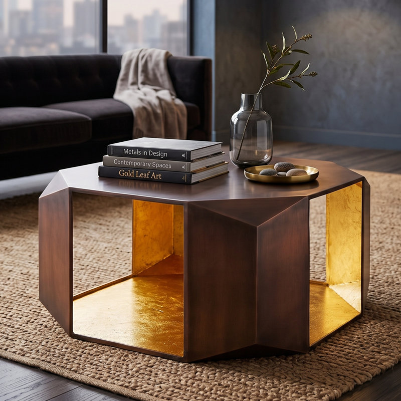 Table basse 529 - cuivre, Cuivre