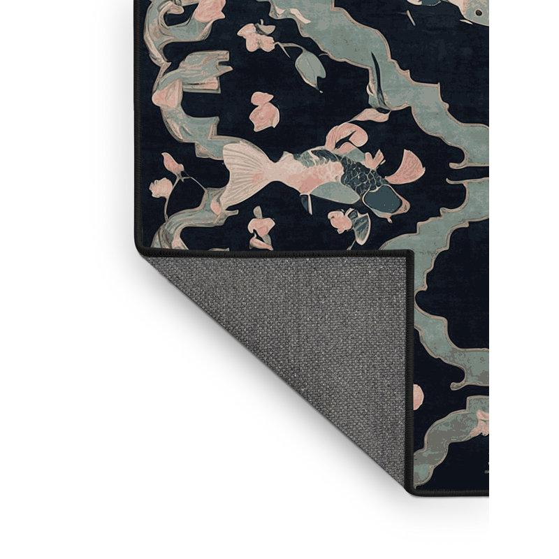 Tapis gris soyeux et moelleux, Carré 4 pi