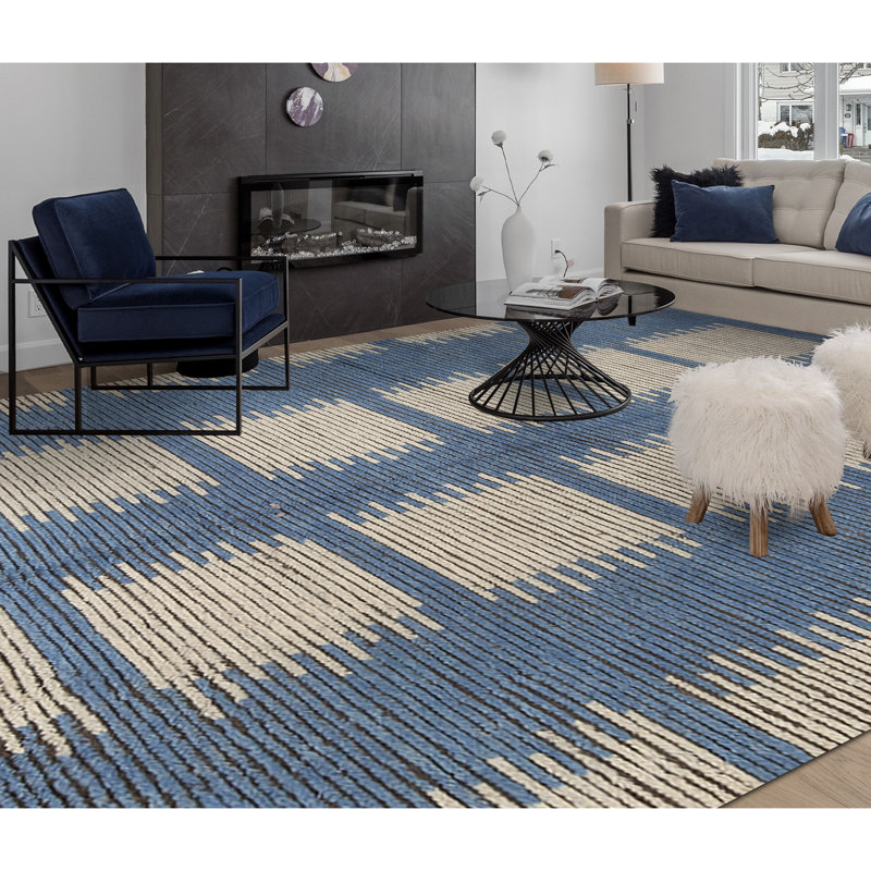 Moroccan Wool Floral Area Rug, Rectangle 8' x 10'
