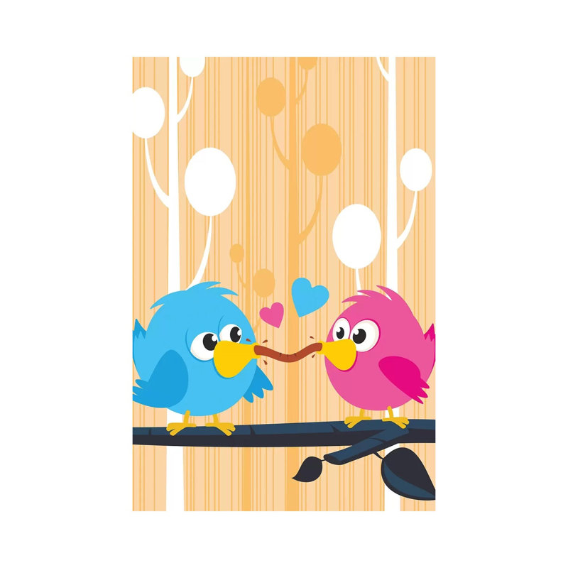 Lovebirds by James Lee - Wrapped Canvas Gallery-Wrapped Canvas Giclée, 45.72cm H x 30.48cm W