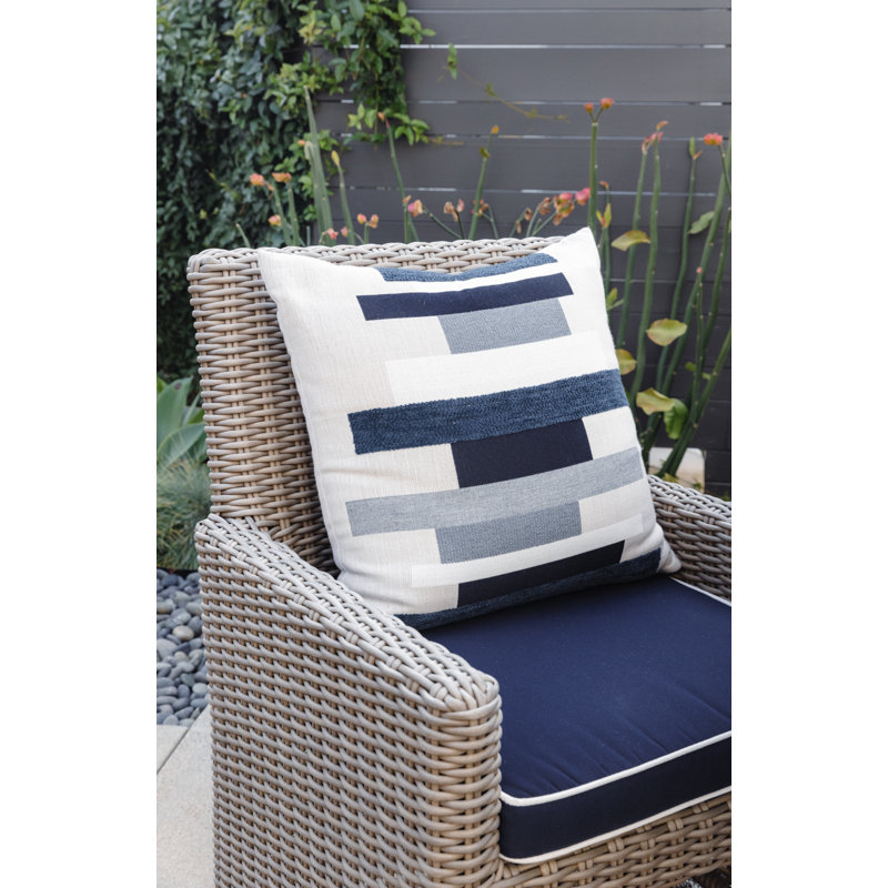 Chaise de patio avec coussin Nassau, Toile lin Sunbrella®