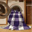 Tapis mauve lavable à la machine
