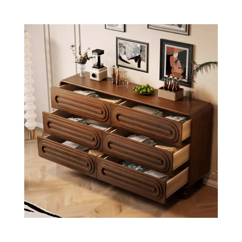 Buffet nordique de style rétro, Brun