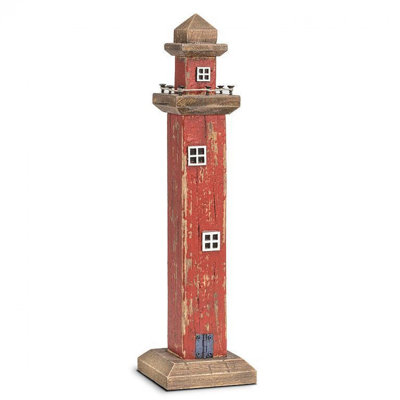 Red lighthouse Statuette