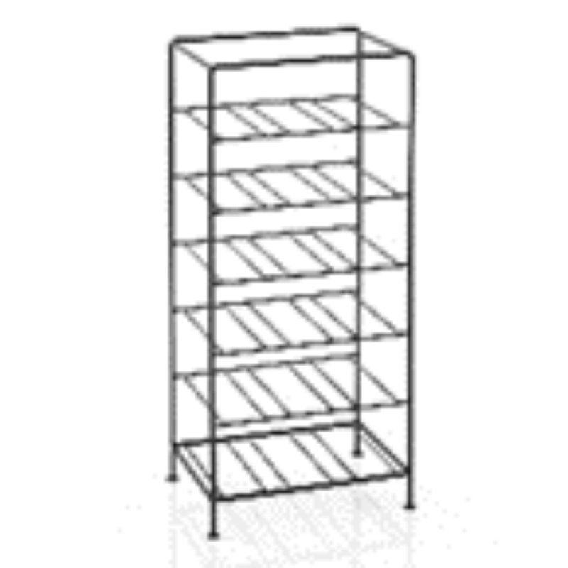 Swedish Hill 18 Bottle Floor Wine Bottle Rack in Matte Black