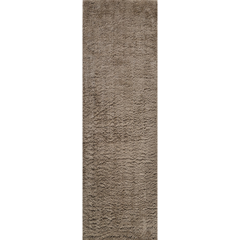 Hanzo Power Loom Shag Area Rug, Rectangle 2'6" x 8'