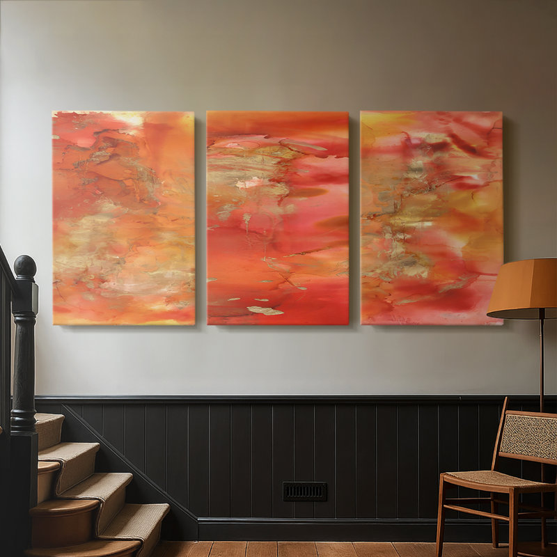 3 plus hautes impressions sur toile tendue sur mesure - 3 pièces, H 36 po x l 72 po