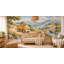 Dump Truck Road Wallpaper Mural, Peel and Stick Kids Room Wall Mural, Watercolor Construction Truck Nursery Wallpaper-857869123