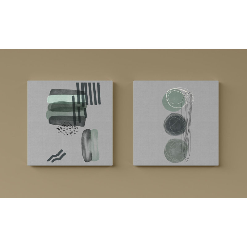 Stunning Decorative Canvas Paintings (2 Pieces), 19.7 x 19.7 Inches Each | 100% Canvas with 100% Wooden Frames | Perfect for Living Room & Bedroom Decor, Adds Elegance and Style to Any Space