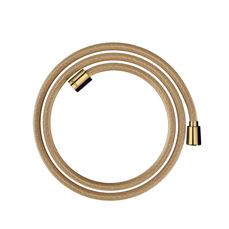 AXOR Shower Solutions Textile Hose with Cylindrical and Conical Nut, 63", Gold