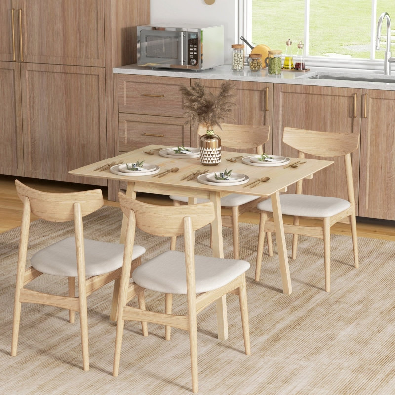 Pine Solid Wood Base Dining Table