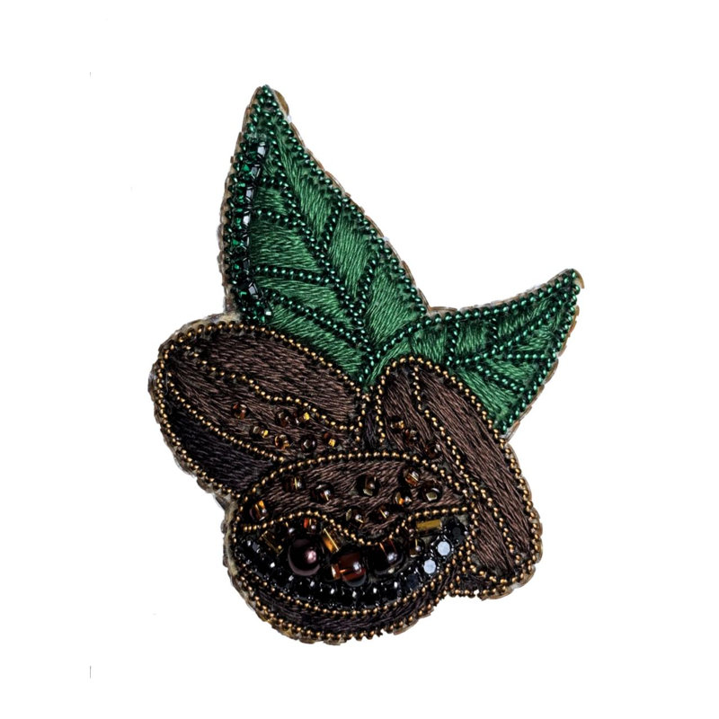 Ensemble de fabrication de broches Crystal Art Grains de café BP-378C