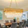 8 - Light Dimmable Tiered Chandelier With Crystal Accents