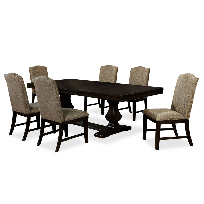 Thorin Wood 7-Piece Dining Table Set
