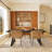 Farmhouse Dining Table with Vintage Black Top and Trestle Base-1346051933