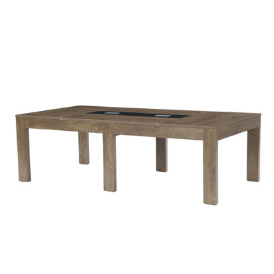 94.5" Conference Table with 2 Wire Management Grommets, 8FT Meeting Table for Boardroom & Office