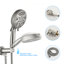 Système de douche à pluie multifonction 8 po avec douche à main et valve à pression équilibrée 8 po-133093311