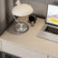 Bureau compact et pratique en bois massif à 2 tiroirs-549146765