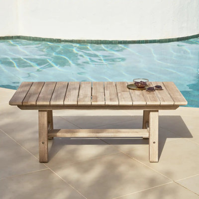 Rectangular Acacia Outdoor Coffee Table , 120cm cm W 60cm cm D