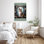 «I Picked Up A Shetland Sheepdog», reproduction d'art graphique sur toile tendue