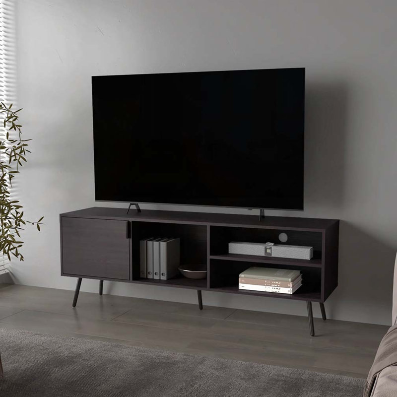 Meuble télé avec rangement ouvert Wengue, Wenge