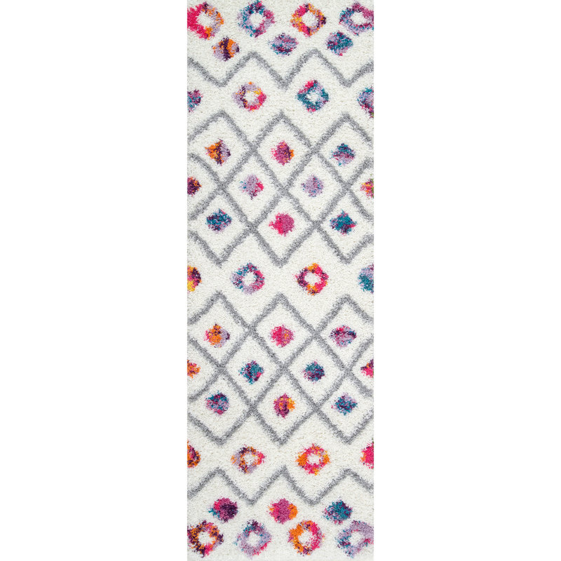 Abramson Moroccan Polypropylene Rug, Runner 2'8" x 12'