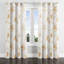 Rideaux abstraits pour chambre à coucher - Rideau à œillets beige et crème Modern - 1 panneau-225522738-225522740