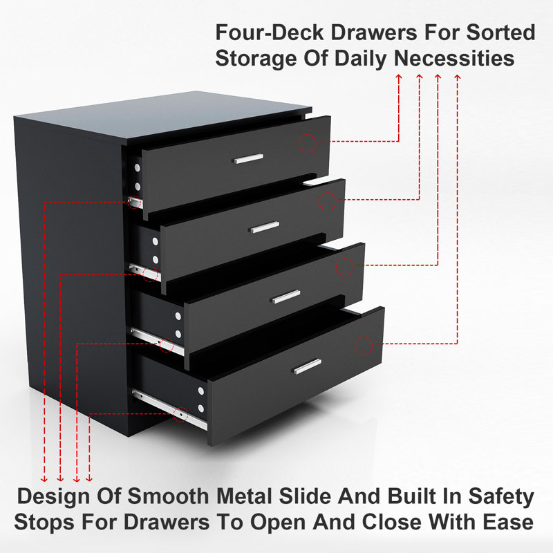 Shalicia Rectangle Accent Cabinet, Black