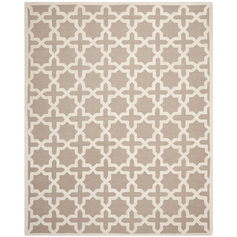 Igna Hand Tufted Wool Geometric Rug, Rectangle 11'6" x 16'