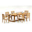 7 Pcs Grade-A Teak Wood Dining Set: 94" Mas Oval Trestle Leg Table And 6 Hari Stacking Arm Chairs #11HR2306-922477823-944630707