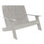 Causeuse double en plastique recyclé Byrnes-705437829